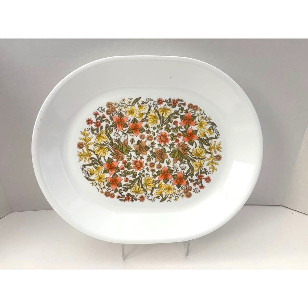 CORELLE Indian Summer Oval Serving Platter 12” X 10” Corning Ware USA